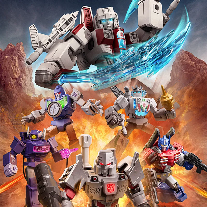 ブロキーズ変身オプティマスプライムメガトロンスタースクリームショックウェーブビューファインダーアクションフィギュアモデル組み立ておもちゃブラインドボックスギフト
