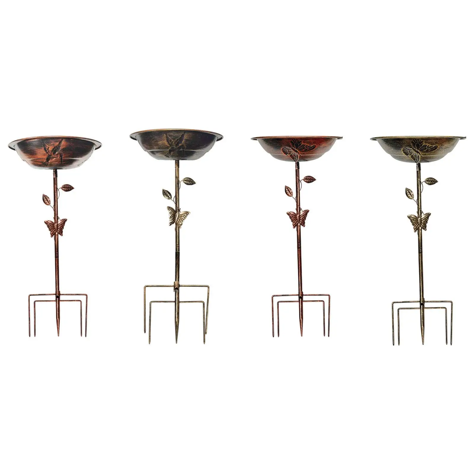 Bird Bath Bowl Birdfeeder Easy to Design Decoration Sturdy Freestanding Birdbath for Patio Outdoors Backyard
