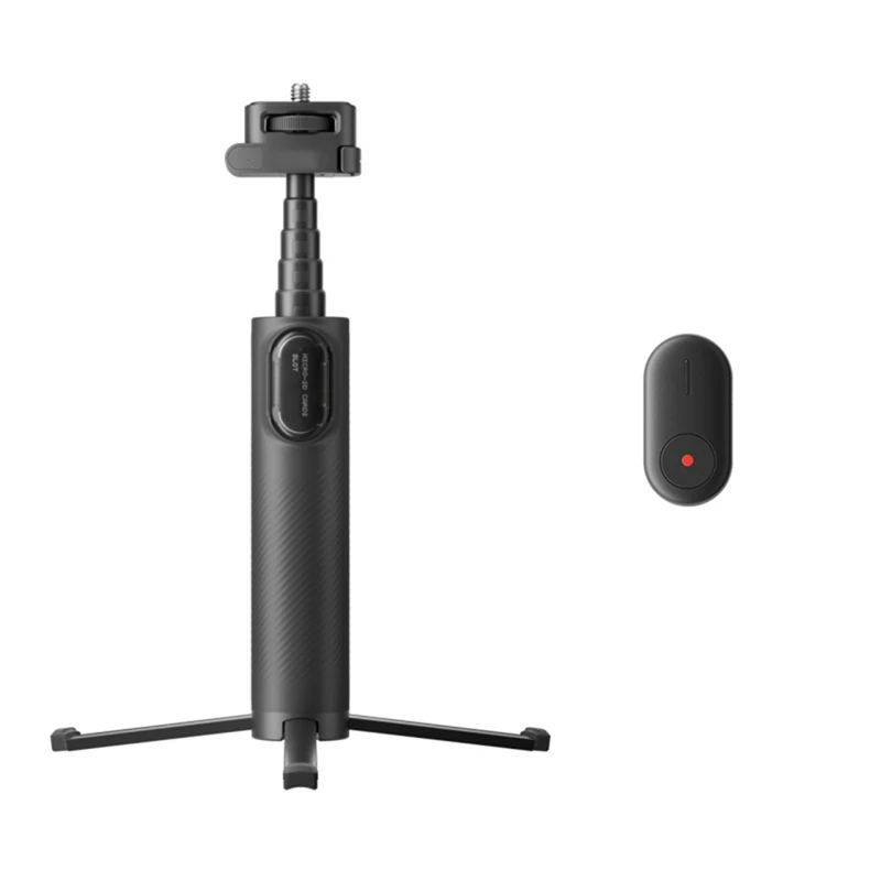 ل Insta360 X4 X3 طوي 2 في 1 Selfie عصا ترايبود 1/4 "جبل التحكم عن بعد قبضة عصا ل Insta 360X4 الملحقات
