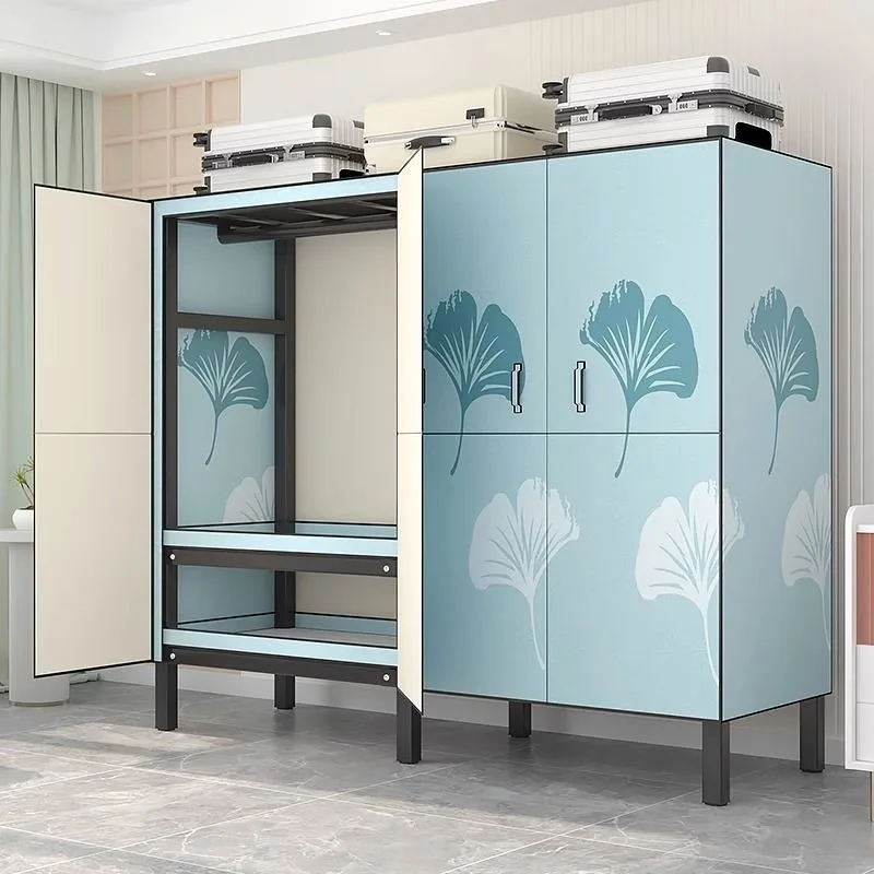 Guarda-Roupa de Tecido Simples Sem Instalação, Estrutura de Aço Reforçada e Grossa para Quarto Doméstico e de Aluguel, Forte e Resistente