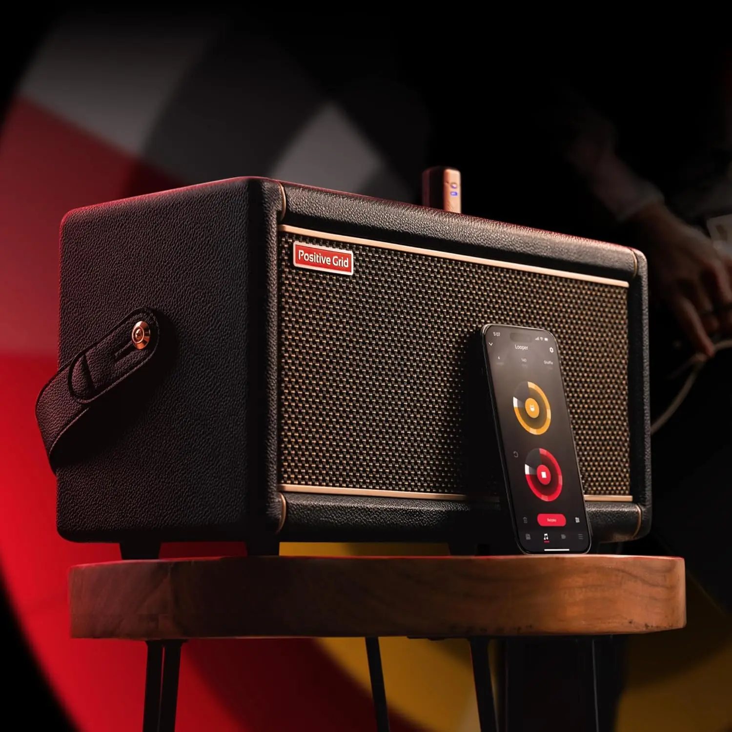 Grid Spark 2 50W Smart Guitar Practice Amp ومكبر صوت بلوتوث مع ميزات AI مدمجة وتطبيق ذكي للكهرباء