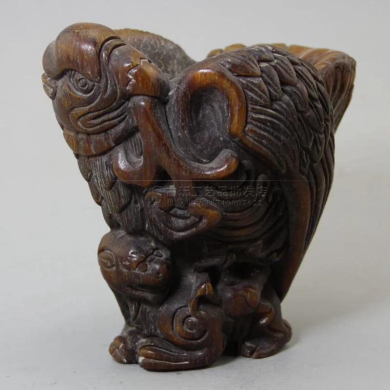 

Collect bone carving, tooth carving, antique crafts, horn eagle cups