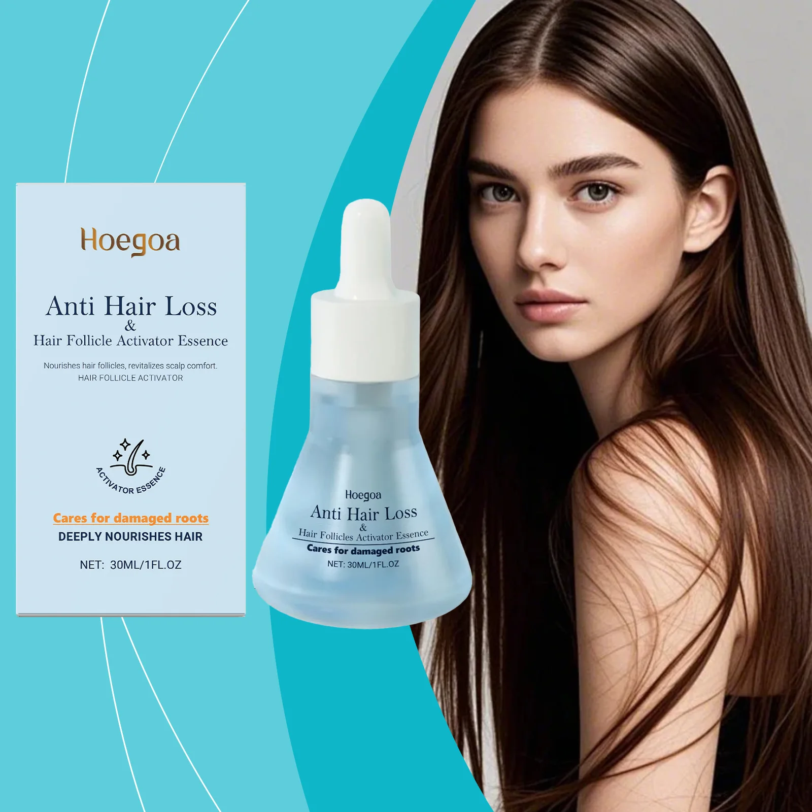 

3/2/1 шт. HOEGOA эссенция для ухода за волосами, питательная эссенция для увлажнения и разглаживания кожи головы, эссенция для ухода за волосами