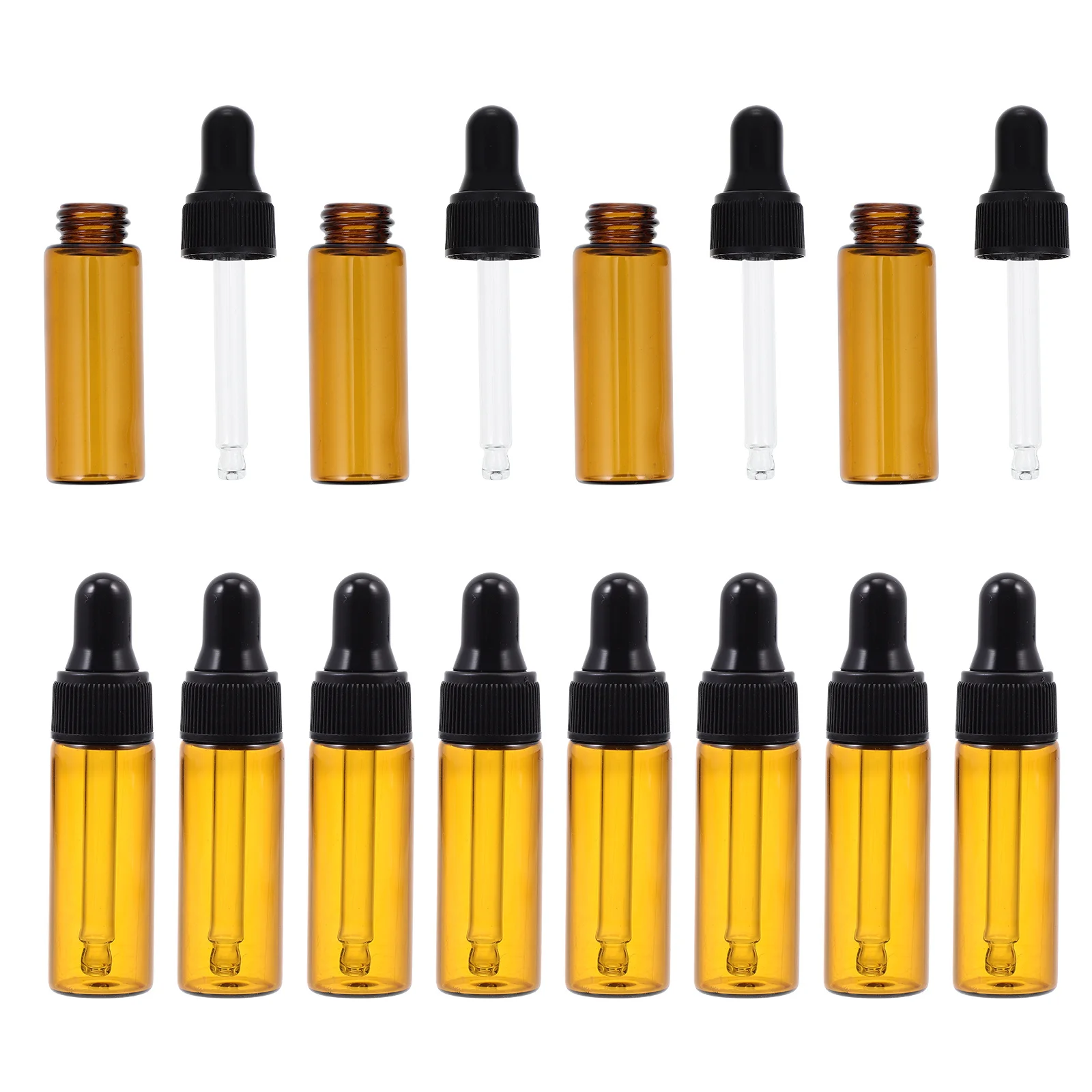 

20Pcs Dropper Bottles Mini Glass Essential Oil Containers Durable Travel Small Perfume Storage Bottles Dropper Bottle