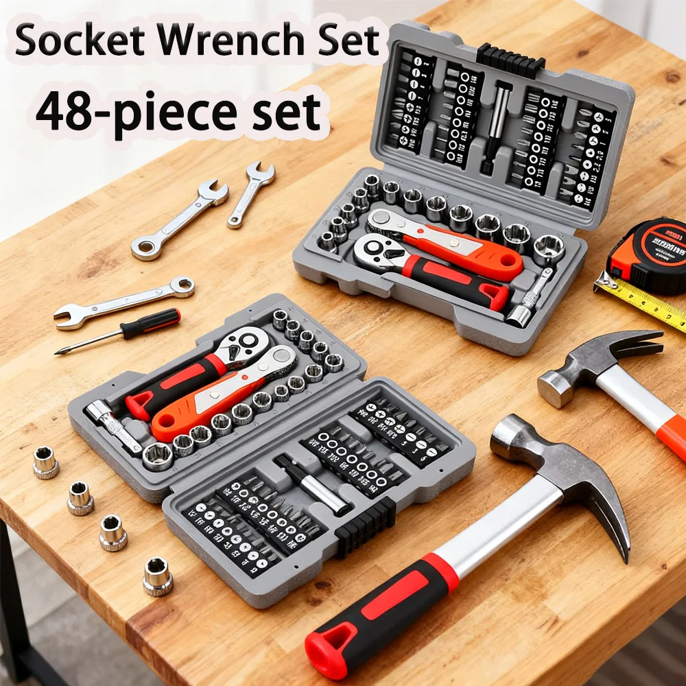 مجموعة سقاطة ومقاطع سريعة التحرير جديدة مقاس 1/4 بوصة، مفكات Cr-V من الفولاذ مع مفكات فيليبس/مشقوق لإصلاح السيارات والأدوات اليدوية #1