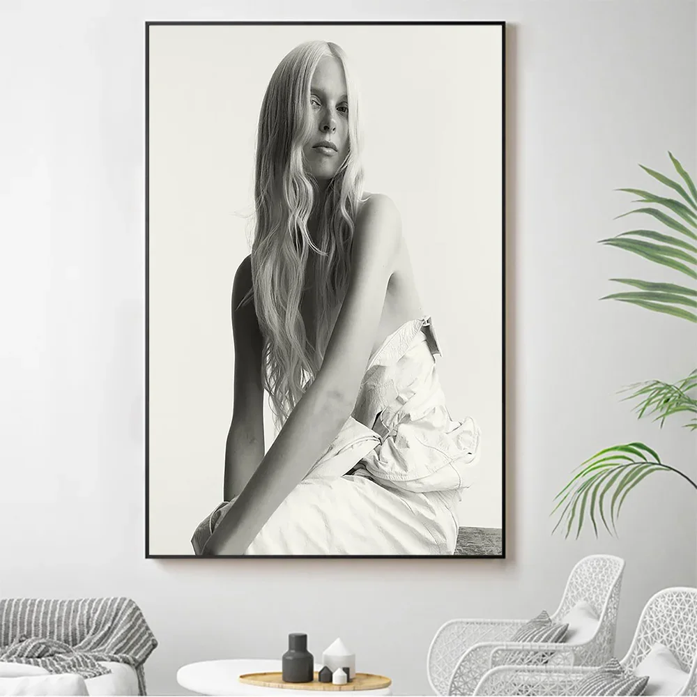 Silk Cloth Wall Poster Lina Berg Sexy Model Star Art Home Decoration Gift