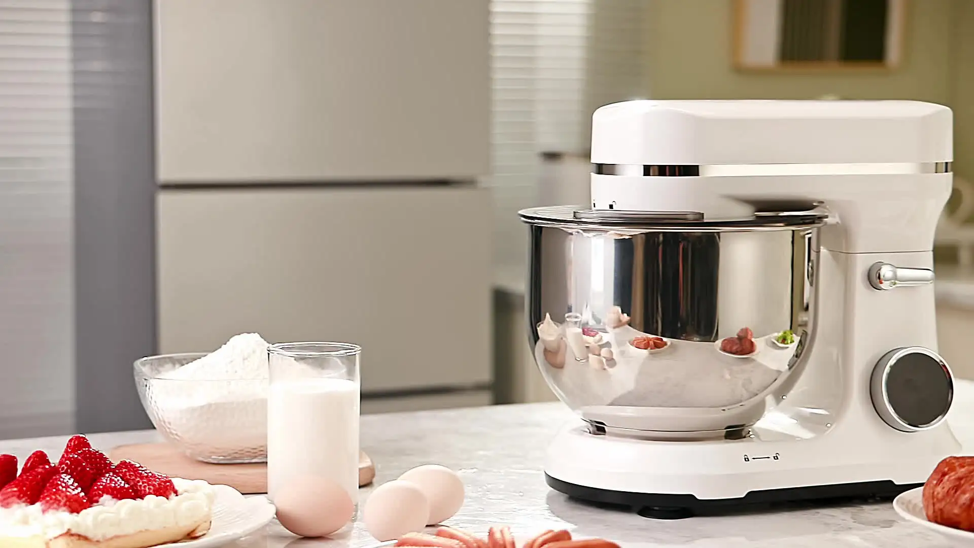 BioloMix Kitchen Food Stand Mixer, 1200W 11-Speeds DC Motor