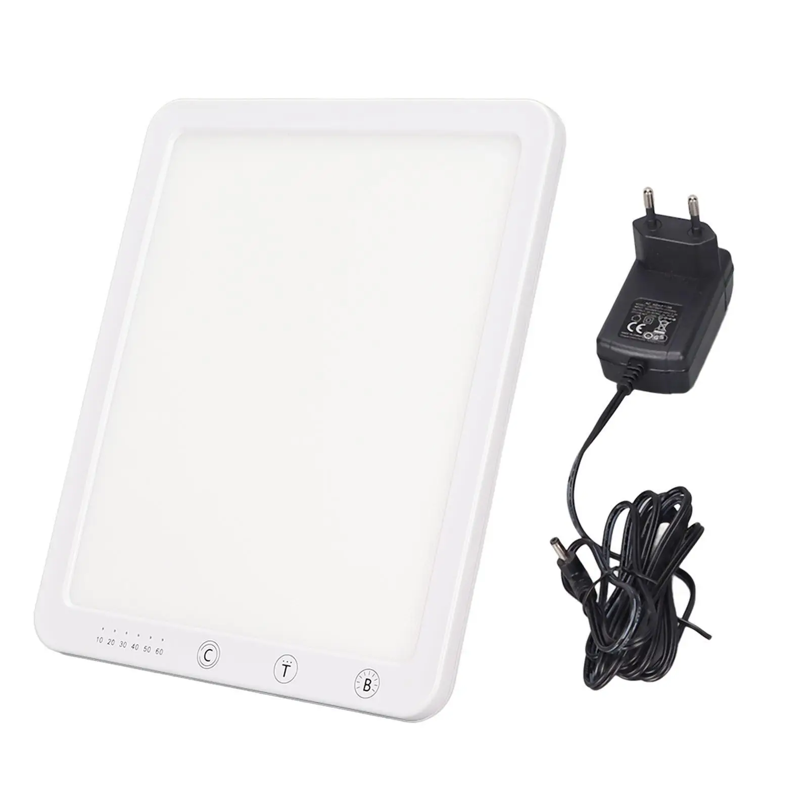 

Лампа для терапии ярким светом, тонкая SAD, усилитель настроения, 10000 л x, 5 уровней яркости, 6 настройков таймера, идеально подходит для использования в столе