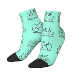 Road Cycling Mint Green Bike Andy Warhol Printed Bicycle Ankle Socks Male Mens Women Summer Stockings Printed