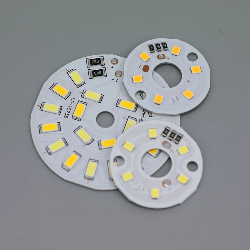 DC 5V 31/46/50mm 3W 5W LED white warm chip Bead Board Light Source Round Lighting Panel SMD 2835 5730 replacement table lamp