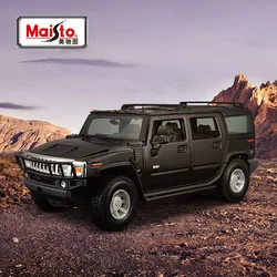 Maisto 1:18 Hummer H2 Car Simulation Alloy Car Model Ornament Metal Car Model Boy Collection Toys Christmas Gifts Wholesale