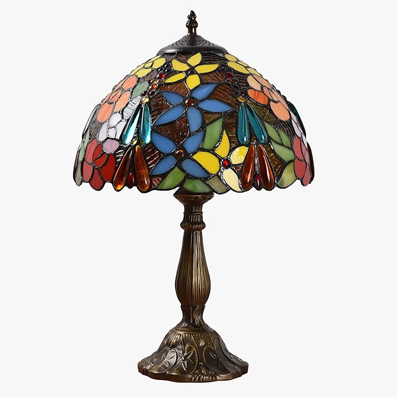 

Tiffany European and American simple and fashionable wedding room wedding modern creative study desk lamp bedroom living room be