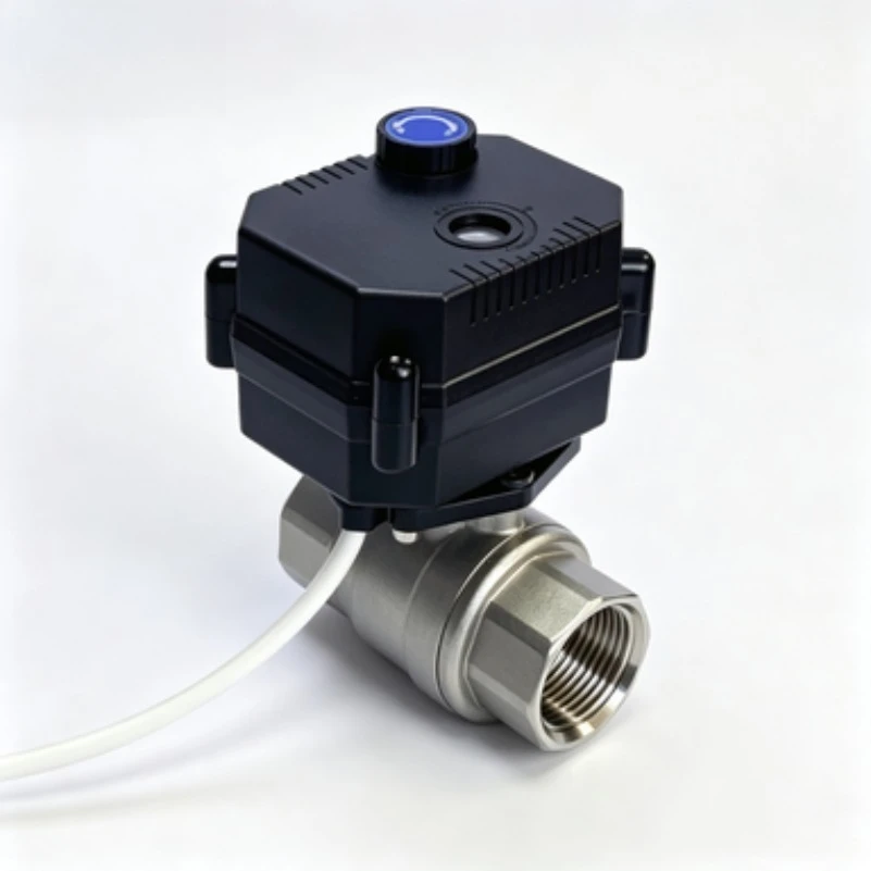 304-stainless-steel-electric-ball-valve-hand-integrated-24v220v-dn15-20-two-way-thread-adjustment-miniature-water-valve