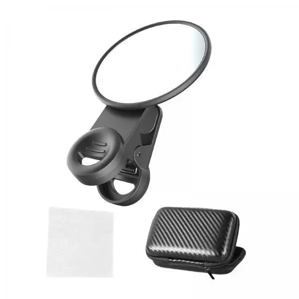 

Reflective Selfie Mirror Portable Clip Design for Smartphone Photo Camera Accessory and Storage Bag