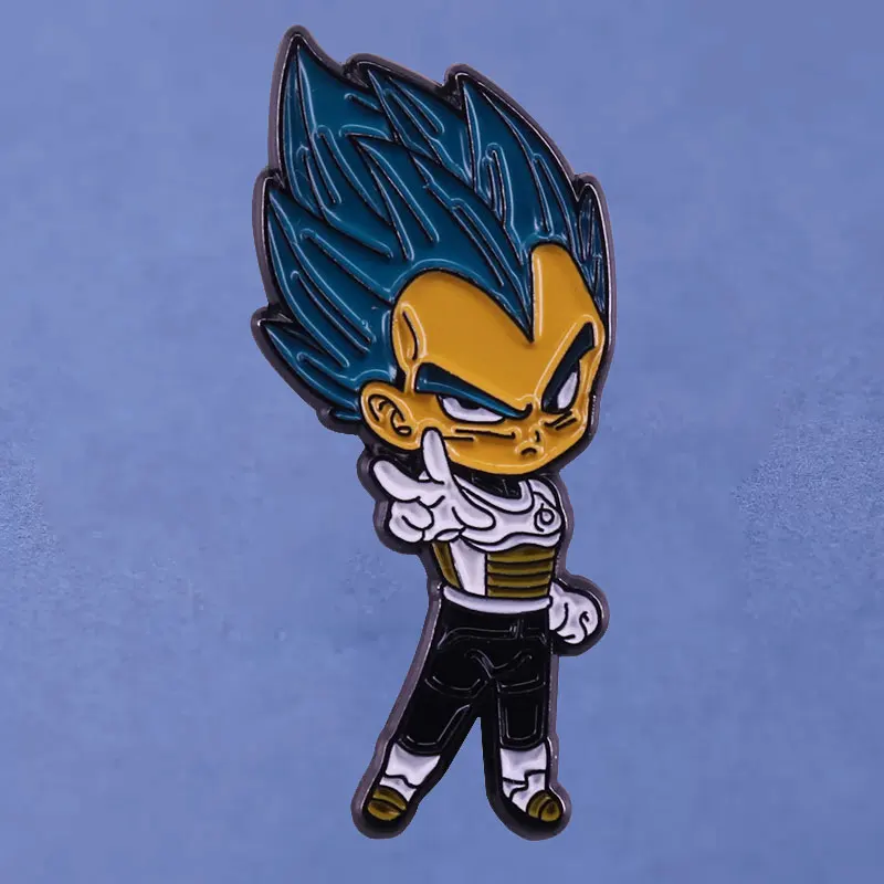 Dragon Ball Hero Vegeta IV Anime Lapel Pins Backpack Jeans Enamel Brooch Pin Women Fashion Jewelry Gifts Cartoon Badges