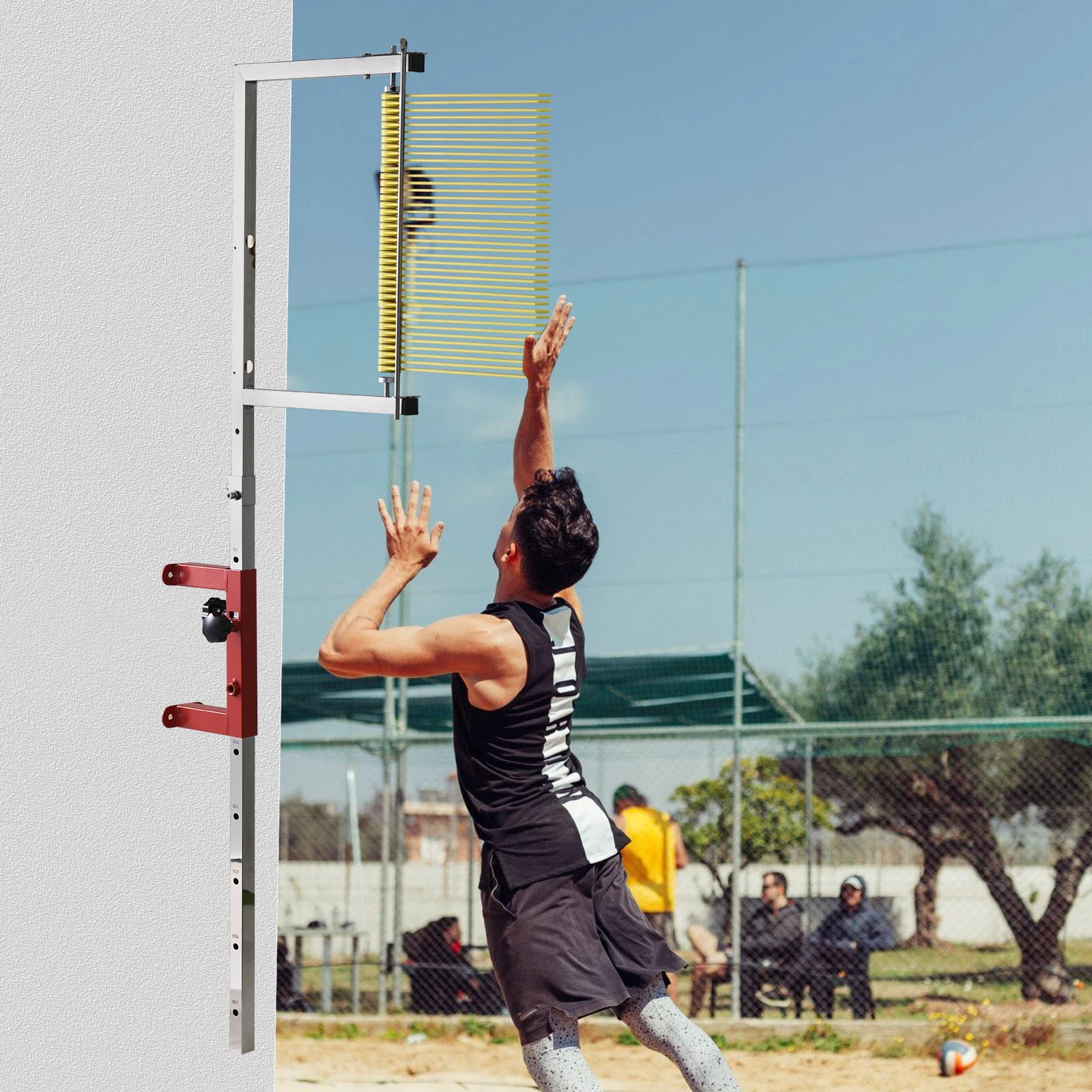 Тестер вертикальных прыжков Тренажерное оборудование для прыжков в высоту Настенный вертикальный Challenger, измерительный инструмент или баскетбольное обучение