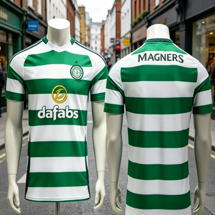 Camiseta de Fútbol 2026 Celtic (Local y Visitante) - Transpirable y Cómoda para Fútbol al Aire Libre - Camiseta Familiar e Infantil