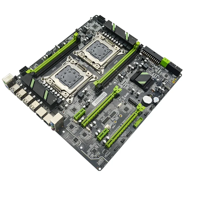 Оптовая цена игровая материнская плата X79 Dual Xeon E5 LGA2011-0 процесоры материнская плата двухканальная DDR3 64 ГБ M.2 производитель