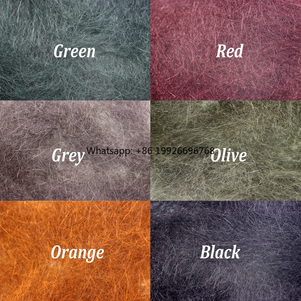 

Squirrel Hair Fiber Fly Tying Dubbing Material Natural Soft Zonker Fur & Hair Materials for Nymphs Fly Fishing Flies Making manu