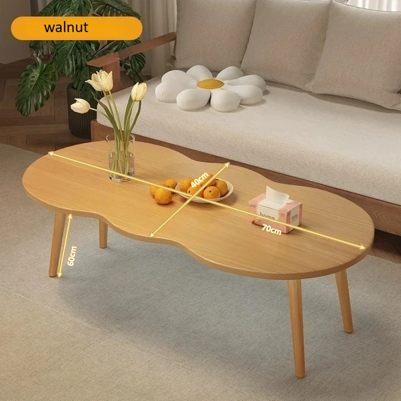 Tea table, living room, small household, tea table, modern sofa, small table, balcony, leisure small round table image 6