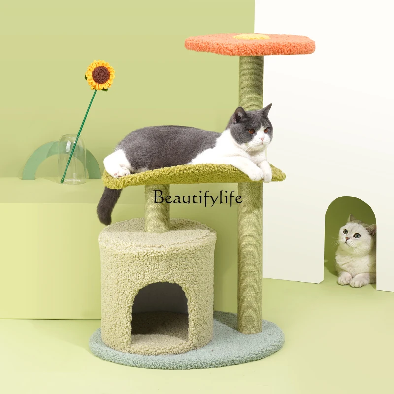 Cat Climbing Frame Nest Integrated Villa Grab Column Shelf Jumping Platform Large Tong Tianzhu