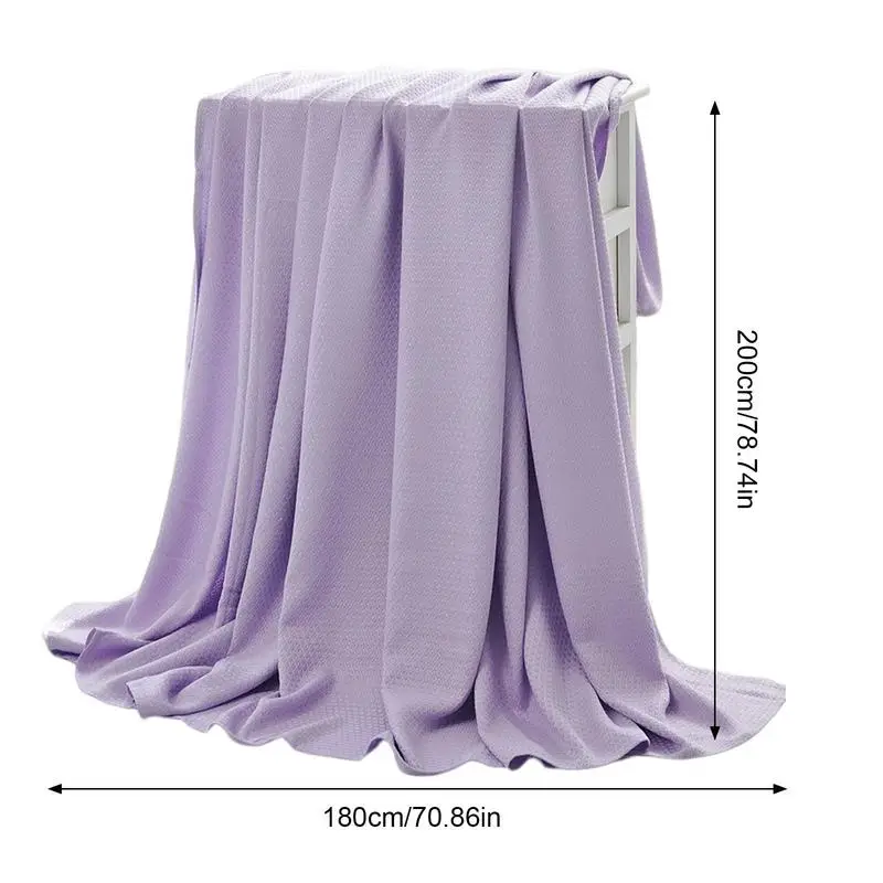 Travel Cooling Blanket Summer Air Conditioner Quilt Bamboo Fiber Light And Breathable Skin-friendly For Body Thermal Absorbent