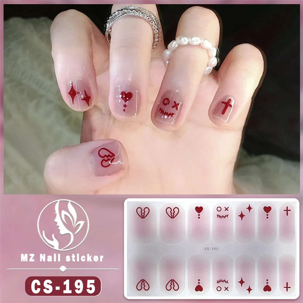 10/20/30 Stuks Gel Nagellak Festival Ontwerp Comfortabel Om Unieke Modieuze Kerstmanicure Verwijderbare Nagelstickers Te Dragen