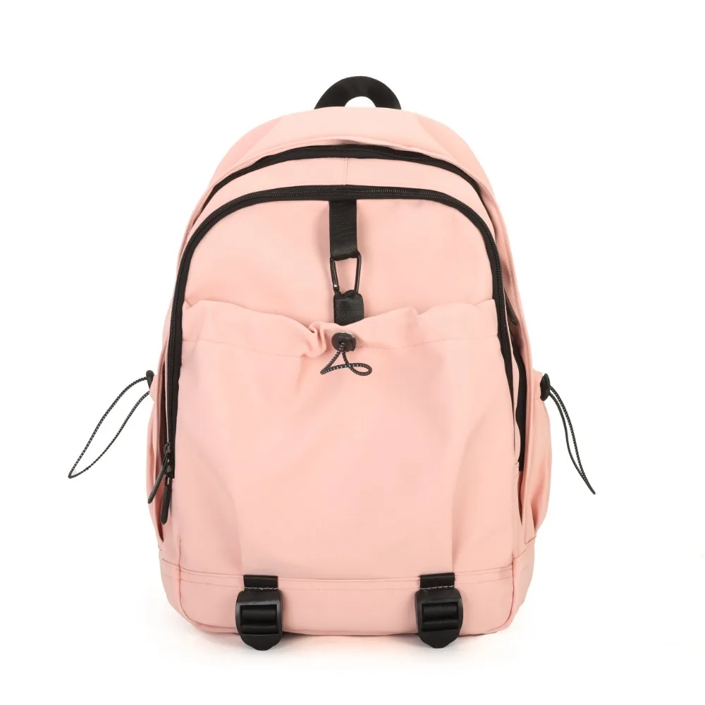 Trendy Canvas College Style Rucksack Schwarz Weiß Laptop Rucksack Schultasche Koreanische Version Ins Große Kapazität Tasche Unisex