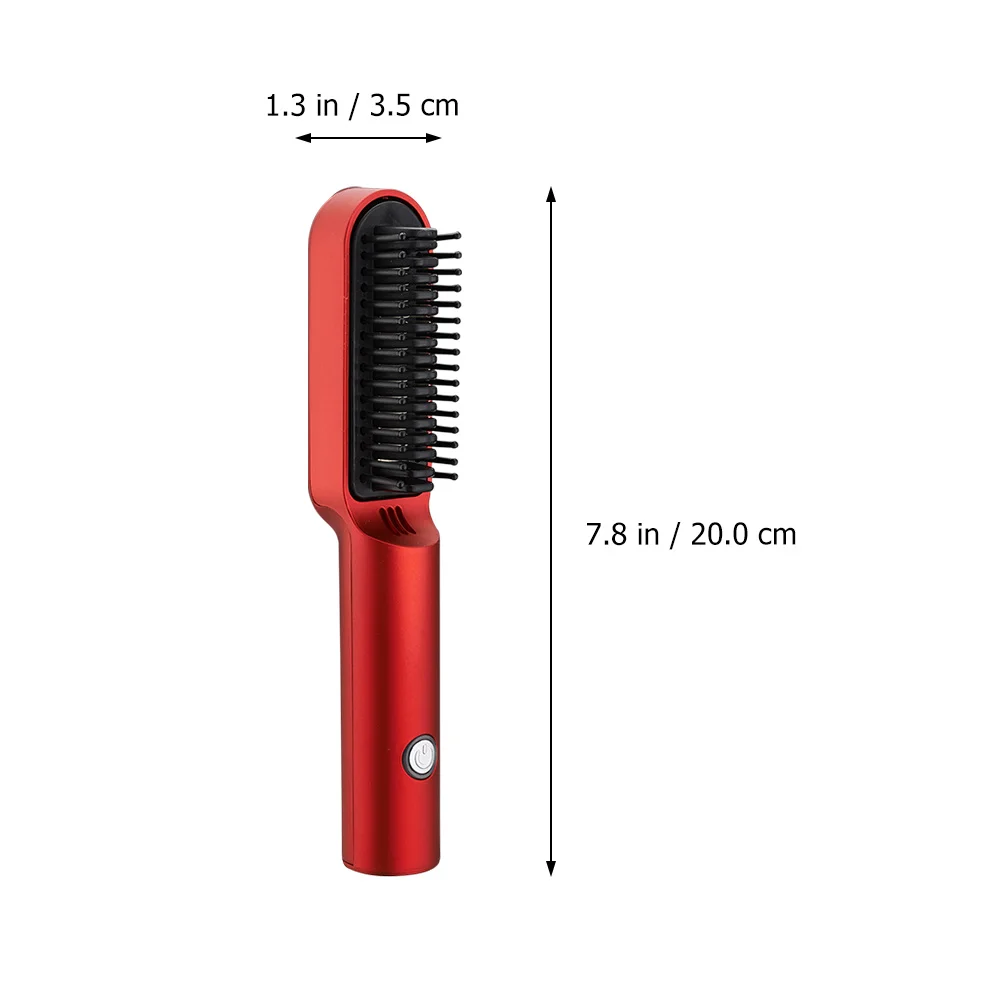 

Hair Straightener USB Rechargeable Cordless Hair Curler Comb Professional Travel Styling Tool Smart Heating Anti-Scald Frizz