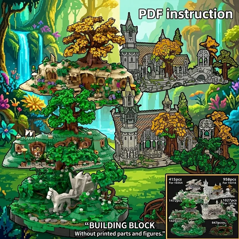

Набор для расширения ландшафтного дизайна MOC Architecture для моделей 10316 и 10354: Детали для обновления лесных деревьев (ТОЛЬКО) — Диорамные строительные блоки, игрушечные кольца