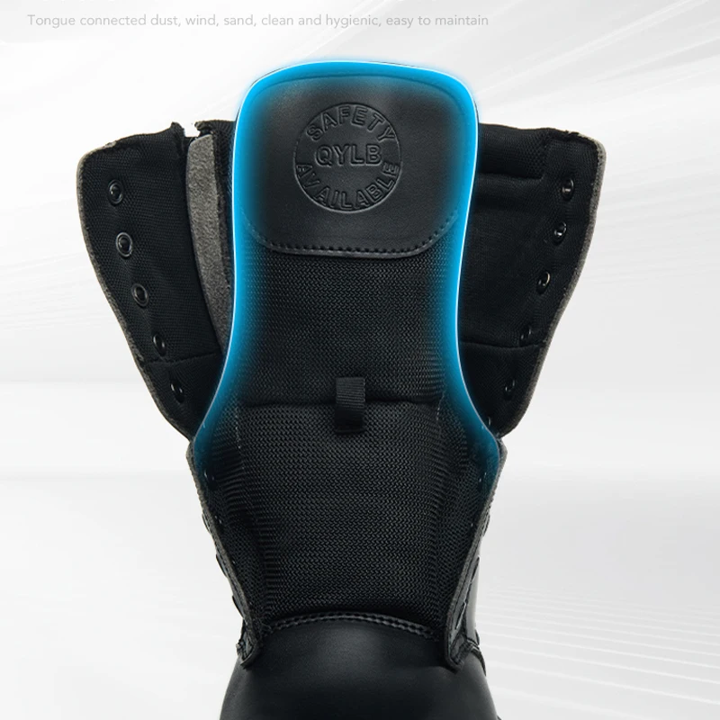 Botas de aço anti-quebra para homens, sapatos de trabalho à prova de perfuração, botas ao ar livre, botas de combate no deserto, sapatos protetores