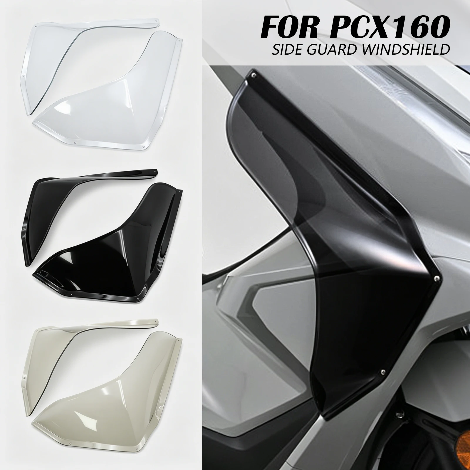 

For honda PCX 160 2025 PCX160 Motorcycle Accessories Cover Leg Air Side Deflectors Spoiler Decoration Leg Fairing