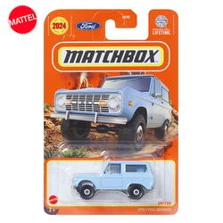 Original Mattel Toys Matchbox Car 1/64 Diecast Nouveu 1970 Ford Bronco Similar Vehicle Model for Boys Collection Birthday Gift