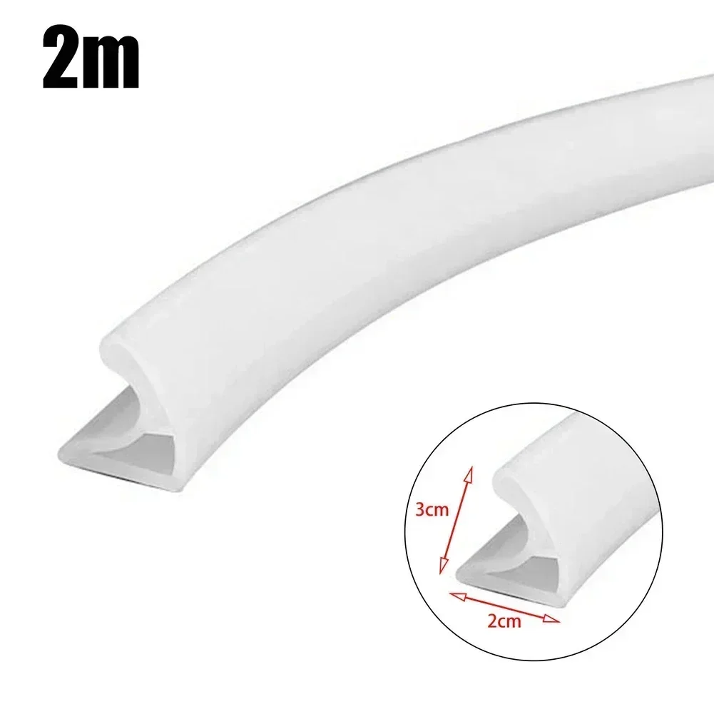 Silicone Water Stopper Self-Adhesive Bendable Flexible Water Retaining Strip Bathroom Door Dry Wet Separation Shower Dam Barrier