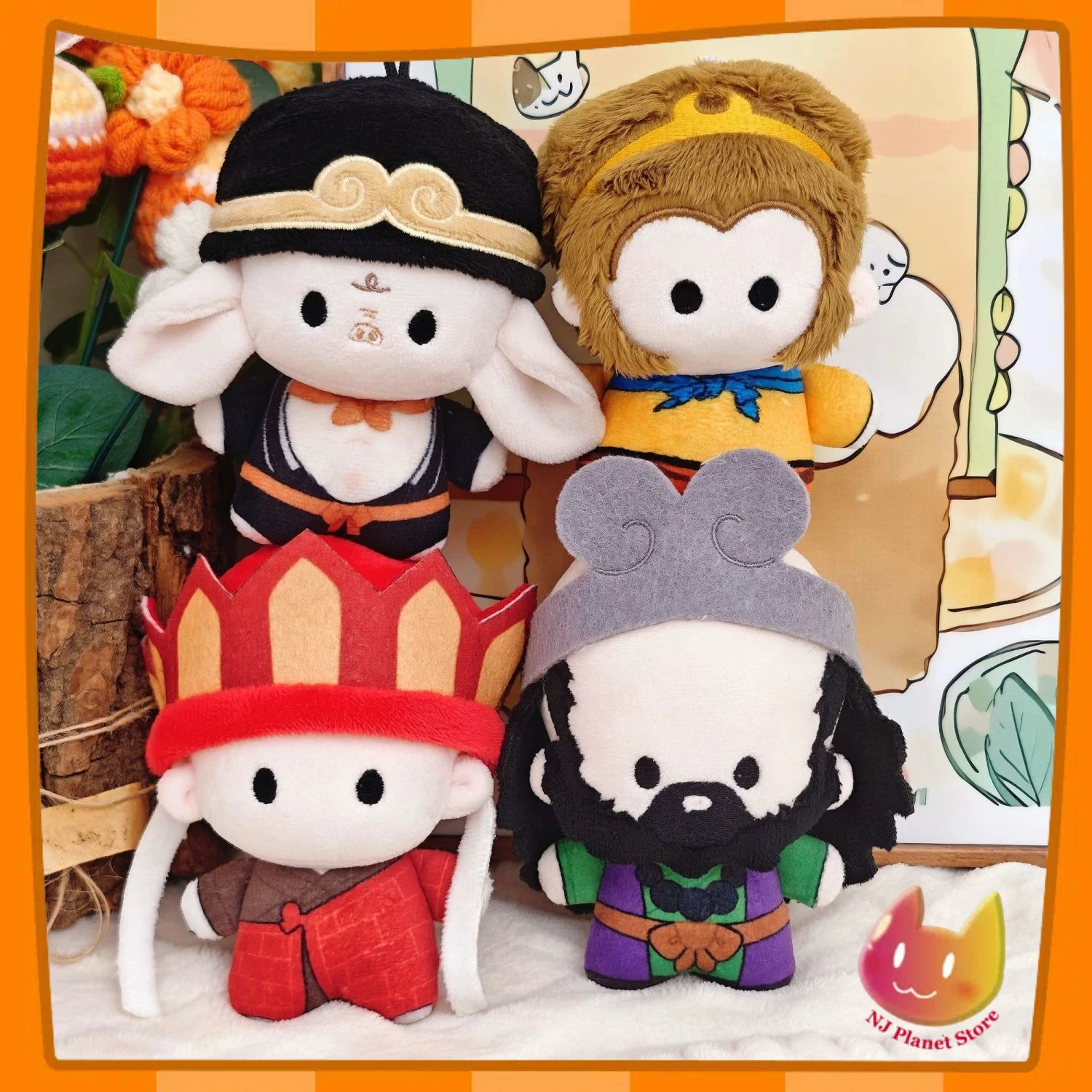 

10-сантиметровый брелок Mini Doll Journey to the West to Learn from the West Series Tang Priest, Monkey King Friar Sand and Pig Bajie