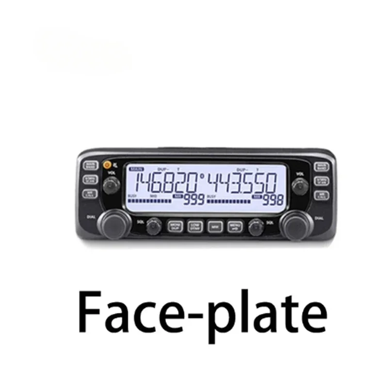 

2730E Mobile Dual Band VHF 137-174MHz UHF 400-470MHz 50W FM Transceiver Microphone Car Radio Display Panel ICO