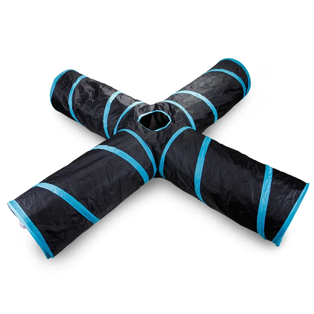 S Shape Pet Cat Tunnel Tube Funny Toys for Cats Foldable Cat Toys Interactive Rabbit Play Games Kitty Tunnel Chat Pet Product
