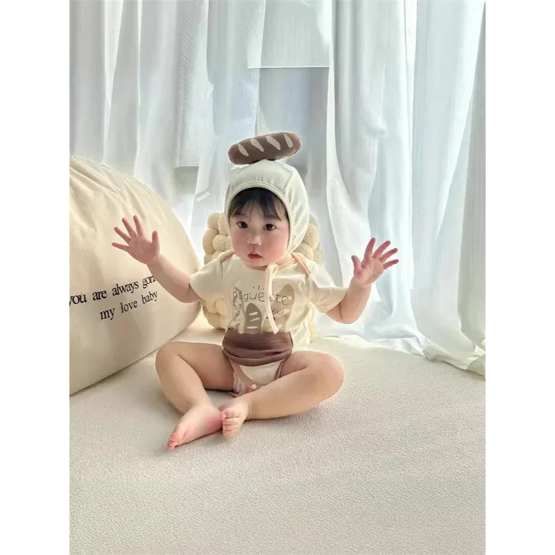 الكورية الوليد ملابس الطفل فتاة الفتيان ارتداءها نيسيي مضحك رومبير الملابس الخبز StickFashion طفل الفتيات دعوى الطفل بذلة