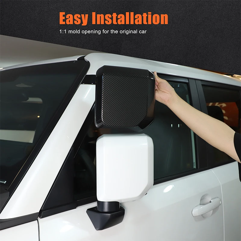 

For Lexus GX550 2024 ABS Carbon Fiber Car Rearview Cover Trim Sticker Car Accessories