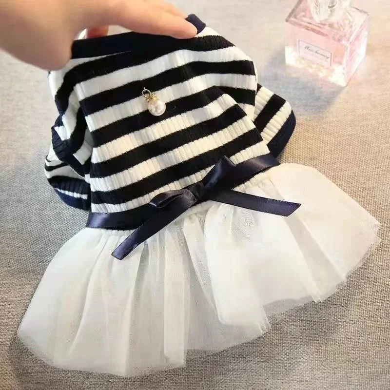 Summer Princess Pet Dress  Dogs Little Small Puppies Animal Cat Tutu Wedding Party Skirt Clothes  Chihuahua Yorks Red pet dress