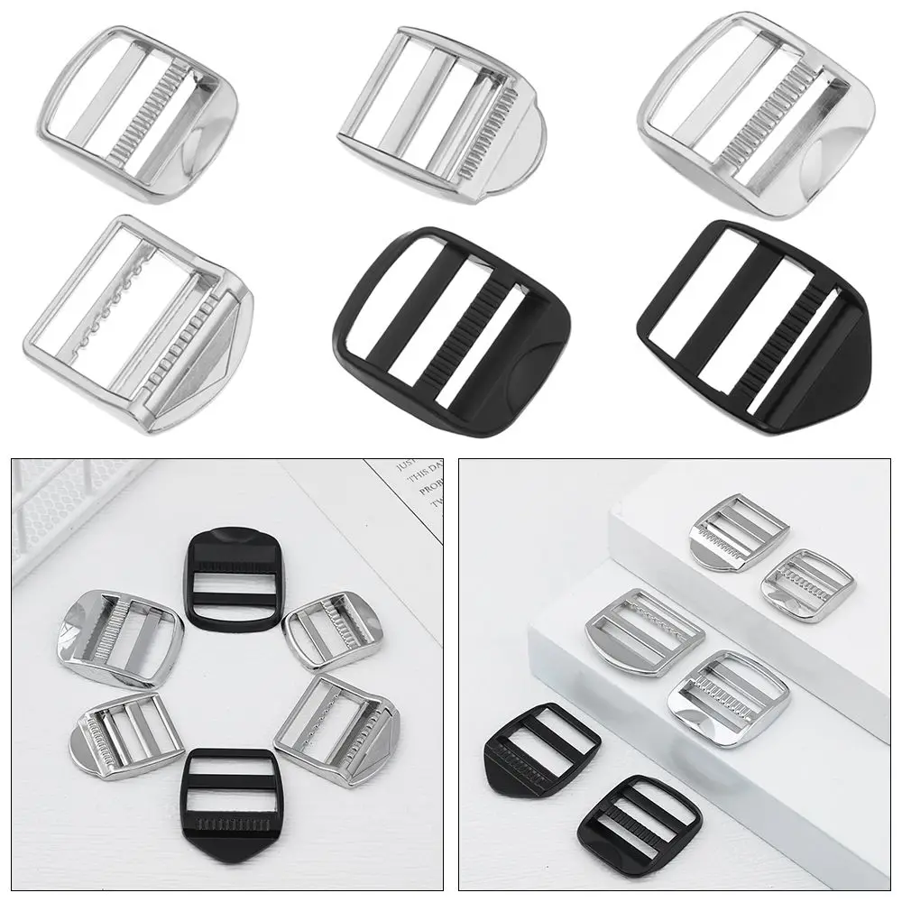 Zinc Alloy Luggage Hardware Rectangle Backpack Accessories Slider Adjust Buckle Slider Loop Backpack Straps Buckle