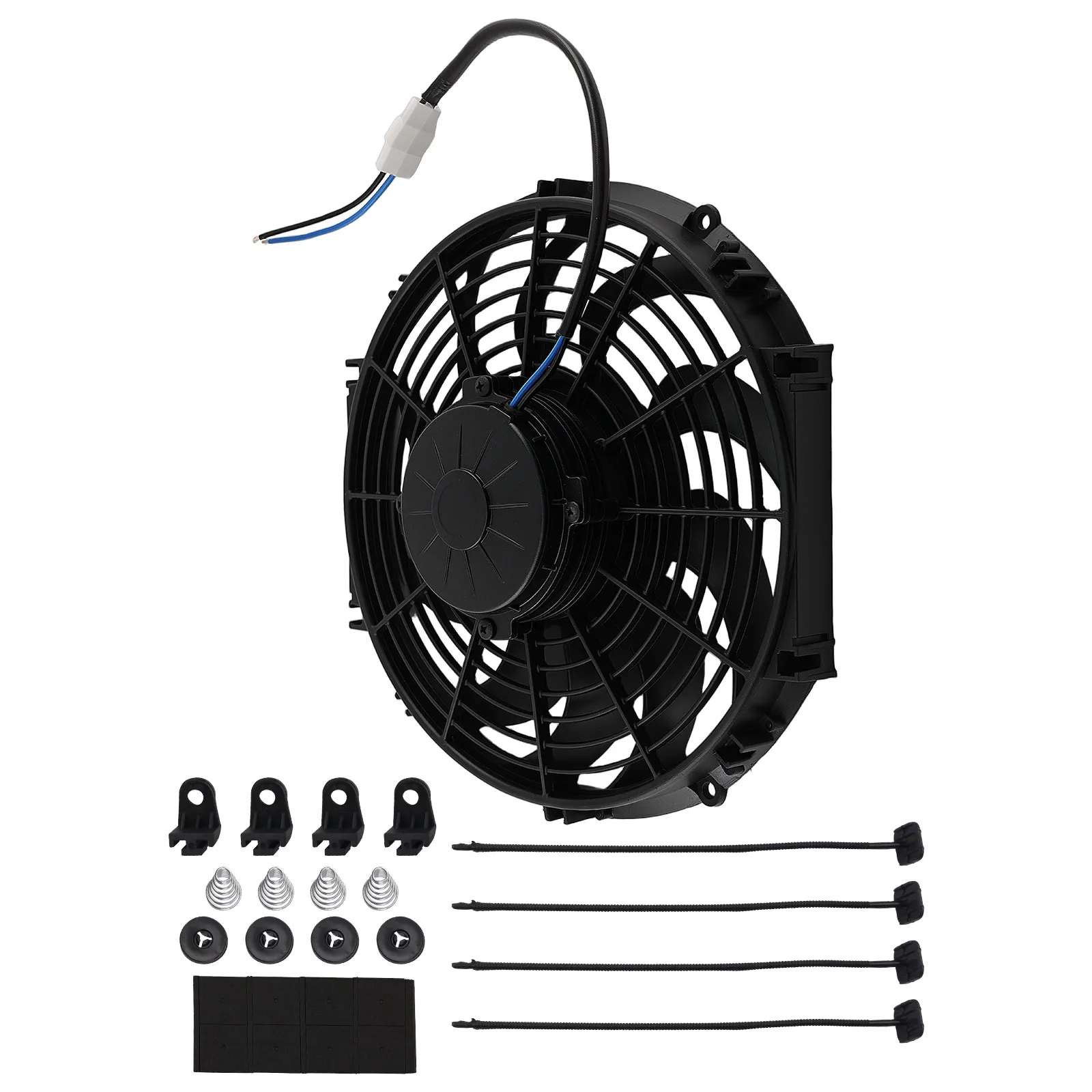 

Electric Radiator Cooling Fan Assembly Universal 12 IN 180W 12V Aluminum