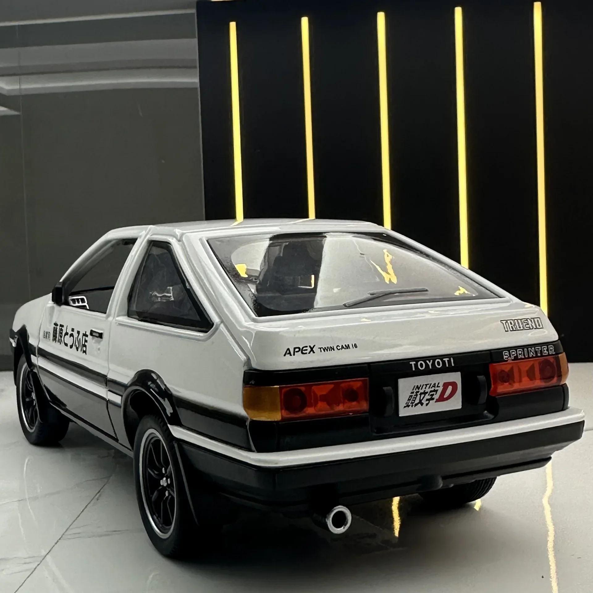 تويوتا AE86 سبيكة نموذج سيارة دييكاست ، أول D ، ألعاب سيارة رياضية للأطفال والكبار ، سيارات سحب ، سيارات لعبة ، A458