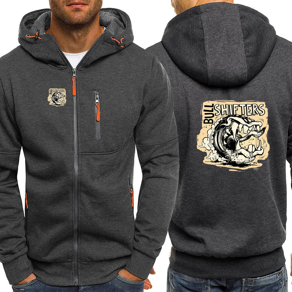 Left 4 Dead Bull Shifters printed hoodie color-blocked casual stylish hooded sweatshirt personalized street style hoodie
