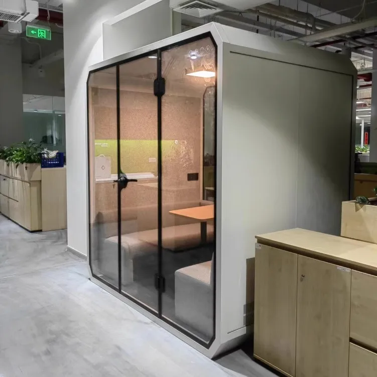 Soundproof Studio Silent Pod Space Bed Pod Indoor Mobile Studio Cabin Meeting Office Pod view 2