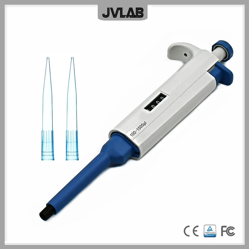 

Single Channel Manual Adjustable TopPette Pipette 2-10ml Pipettor Pipet 0.1-2.5ul/0.5-10ul/20-200ul/100-1000ul Come With Tips