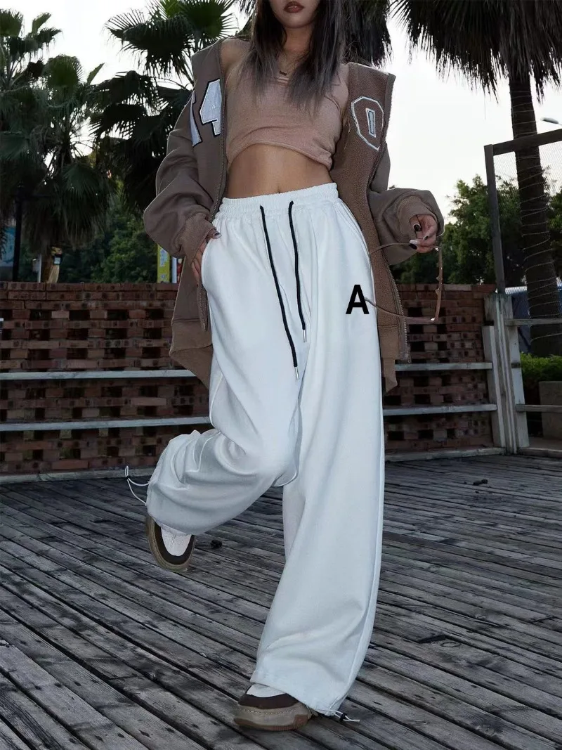 Autumn Winter Women Cargo Pants American Style High Waist Fashion Streetwear Loose Wide Leg Pants Female Hip Hop Sweatpants Y2K