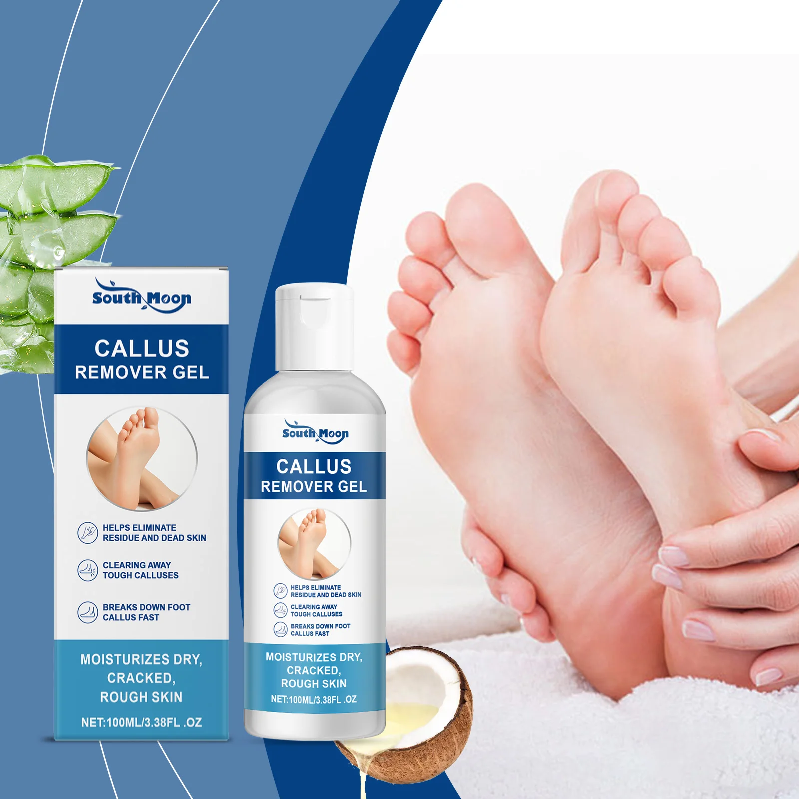 

Foot Callus Remover Gel Hydrating Smooth Feet Skin Anti Drying Cracked Heel Repair Cream Soften Calluses Dead Skin Removal Gel