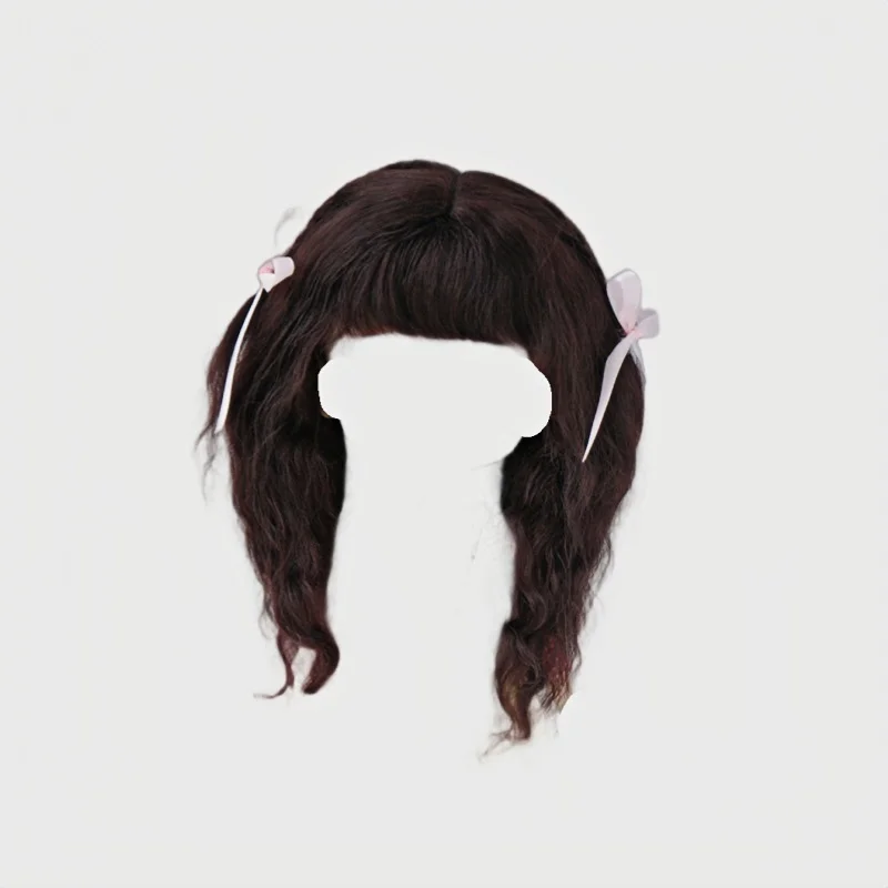 

Pretty Princess Long Curly BJD Mohair Wigs Suit For Size 3-4inch to 10-11inch 1/12 1/8 1/6 1/4 1/3 Blythe Doll Hair Accessories