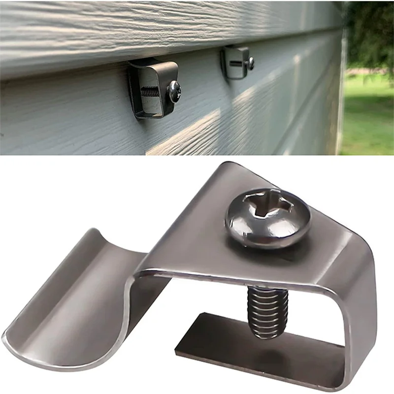 Vinyl Siding Clips Hooks No Hole Needed Outdoor Siding Screws Hanger for Mount Home Security Camera